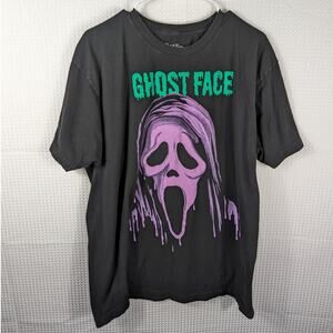 Ghost Face The Icon of Halloween T-Shirt 2XL Black Purple Horror Graphic Tee